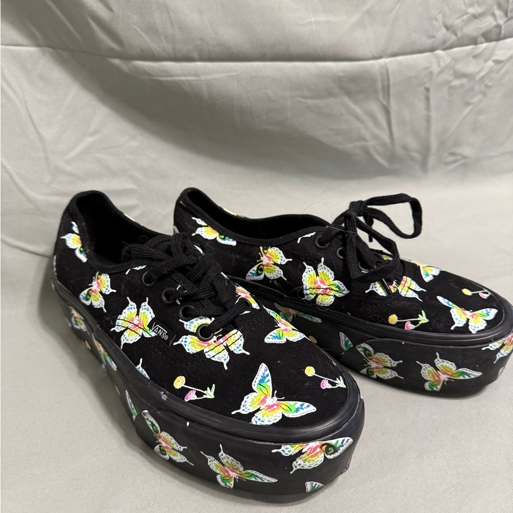 Vans Black Butterfly Women's Shoes